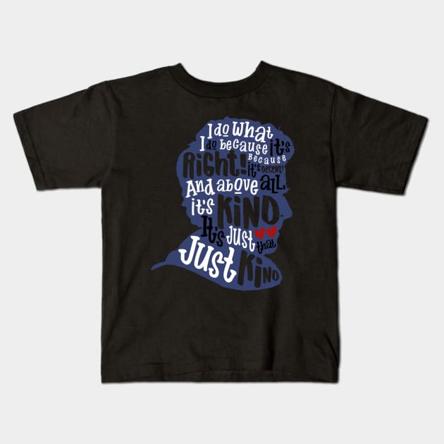 Twelfth Doctor- Kindness Kids T-Shirt by galetea